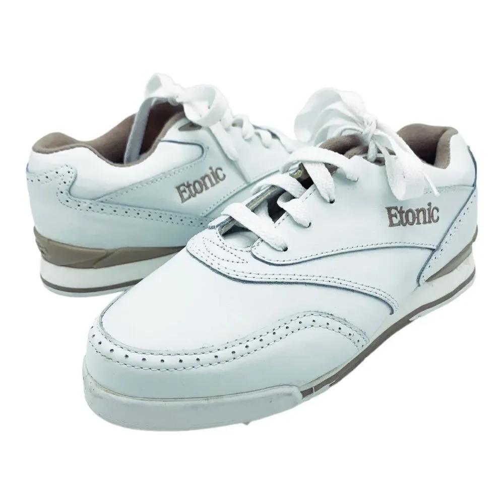 Etonic Stabilites ST Women’s White Leather Metal Spiked Golf‎ Shoes 6 New